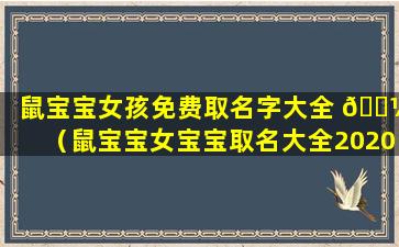 鼠宝宝女孩免费取名字大全 🐼 （鼠宝宝女宝宝取名大全2020款免费）